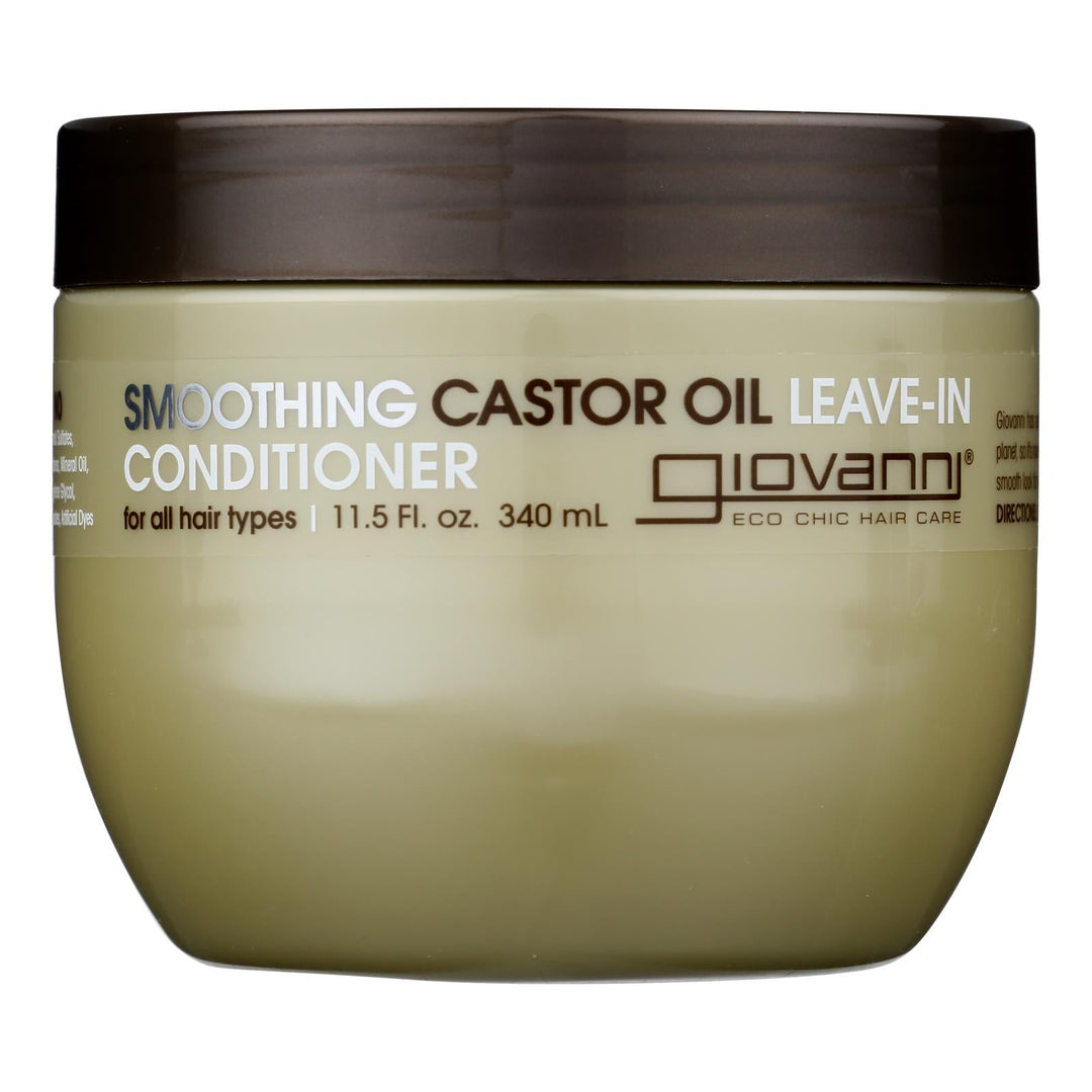 Giovanni Hair Care Products - Conditioner Leave In Caster Oil - 1 Each - 11.5 Fz - Maras Green
